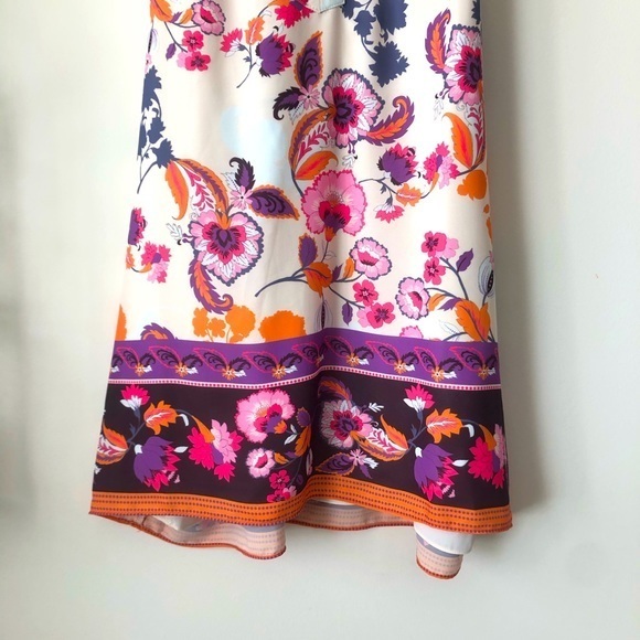 Tabitha Webb V-Neck Sleeveless Spring Summer Floral Blouse Size Large - Picture 3 of 8